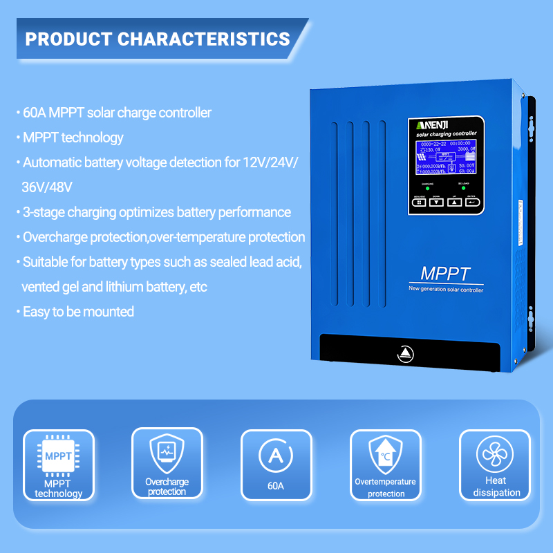 ANENJI MPPT 100A 80A 60A Regul – Mppt Charge Controller recenzja i cena