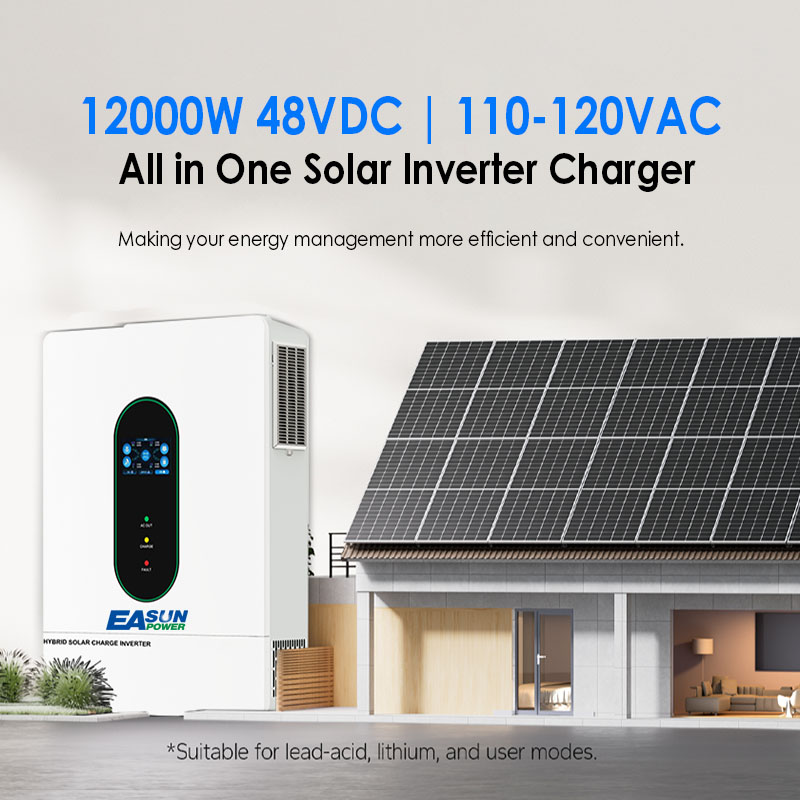 EASUN US 12KW 12000W Dwufazowy – Mppt Charge Controller recenzja i cena