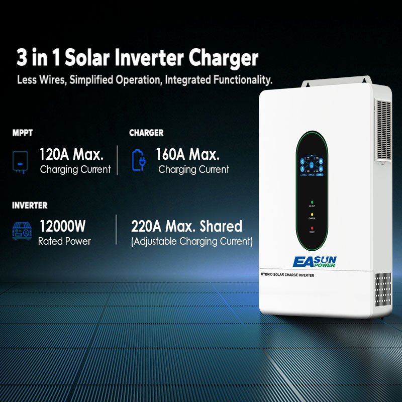 EASUN US 12KW 12000W Dwufazowy – Mppt Charge Controller recenzja i cena
